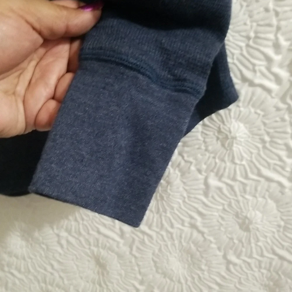 Harley Davidson L/S Blue and Metallic Top Sz Small - Picture 4 of 7